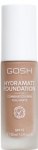 Vedel jumestuskreem Gosh Hydramatt, SPF 15, dark, 014n, 30 ml
