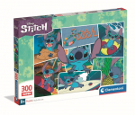 Pusle Clementoni Disney Stitch 21742, 33.5 cm x 48.5 cm, 300 tk, mitmev&auml;rviline