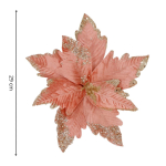 Dekoratsioon Springos, kuldne v./roosa v., 29 cm