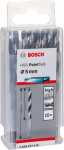 Metallist puurikomplekt Bosch PointTeQ, metall, hss, silindriline, 5 mm x 8.6 cm