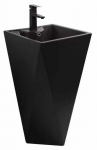 Vannitoa kraanikauss Mexen Ida, keraamiline, 47 cm x 47 cm x 84 cm, must