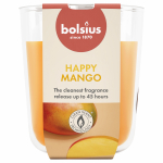 K&uuml;&uuml;nal, l&otilde;hna Bolsius Happy Mango, 45 h, Oranž v.