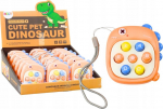 Elektrooniline m&auml;ng dinosaurus Lean Cars Cute Pet Whack A Mole, 8.5 cm, oranž v.