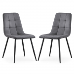 Toolide komplekt Akord Nero, matt, grafiit v., 43.5 cm x 45.5 cm x 87 cm, 2 tk