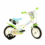 Lisaratastega laste jalgratas, laste Dino Bikes Bluey Bluey 612L-BL, sinine v./roheline v., 12"