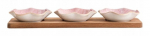Serveerimiskomplekt Homla Sakura 769887, 32.5 cm x 3 cm, 10 cm, 4 tk, Pruun v./Roosa v.