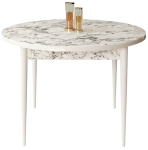 S&ouml;&ouml;gilaud Kalune Design Rox, valge v./marmor v., 90 cm x 90 cm x 75 cm