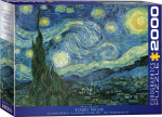 Pusle Eurographics Vincent Van Gogh Starry Night, 96.8 cm x 67.6 cm, 2000 tk, sinine v./kollane v./roheline v.