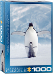 Pusle Eurographics Penguin & Chick 6000-1246, 67.6 cm x 48.9 cm, 1000 tk, sinine v./valge v./must v.