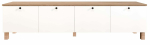 TV-kapp Kalune Design Nord ND7-SW, tamm v./pruun v., 34.1 cm x 180 cm x 45.6 cm