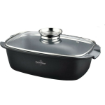 Kastrul Swiss Haus Sapphire Roaster, &Oslash;34 cm, 6.5 l, must v.