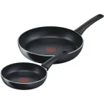 Pannide komplekt Tefal Generous C27890, &Oslash; 28 cm, alumiinium, Must v.