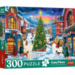 Pusle Trefl Easy Piece Christmas Town 23104, 60 cm x 40 cm, 300 tk, mitmev&auml;rviline