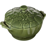 K&uuml;psetusvorm kaanega Staub Mini Cococotte, roheline v., 13 cm x 13 cm, 0.47 l