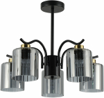 Valgusti lagi Candellux Lighting Visto 35-56122, E27, 5 x 40 W, must v. / must v.