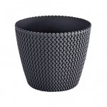 Lillepott Prosperplast Splofy DSP190, plastik, &Oslash; 18.7 cm, must v.