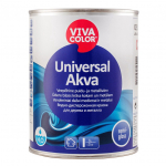 V&auml;rv, universaalsed Vivacolor Semi Gloss, pooll&auml;ikiv, 0.9 l, valge v.