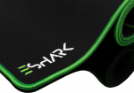 Hiirematt EShark, 40 cm x 90 cm x 0.2 cm, must v.