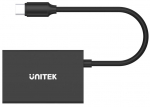 USB jaotur Unitek H1302A, must v.