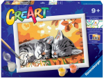 Maalimine numbrite j&auml;rgi Ravensburger CraArt Autumn Kitten, mitmev&auml;rviline