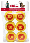 Tennisepallide komplekt Wilson Starter Foam WRZ259300, punane v./kollane v., 6 tk