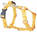 Koerte traksid Amiplay Be Happy, kollane, 350 - 550 mm x 20 mm, 35-55