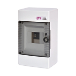 Modulaarne paneel ETI ECT04PT, krohvipealne, IP40, 4 mood., valge v./must v.
