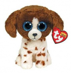 Pehme m&auml;nguasi TY Boo Muddles Dog, pruun v./valge v., 15 cm