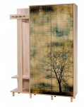 Esiku riidekapp Kalune Design Garmanto 135-729, tamm v., 36 cm x 135 cm x 194 cm