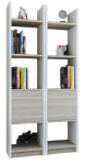 P&otilde;randariiul Kalune Design Esbi 102, valge v./puidu v., 150 cm x 29.5 cm x 66.2 cm