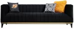 Diivan Hanah Home Bellino, must v., 83 x 222 cm x 75 cm