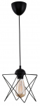 Valgusti rippuv Opviq Prism 205-P, E27, 1 x 60 W, must v.