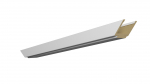 Horisontaalne ukseraam Domoletti, 80.5 cm x 10 - 14 cm x 1 cm, valge