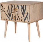 &Ouml;&ouml;kapp Kalune Design City Daisy, eriv&auml;rviline/puidu v., 61 cm x 60 cm x 40 cm