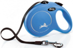 Automaatne jalutusrihm Flexi New Classic Tape, sinine, L 5m