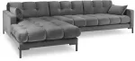 Nurgadiivan Micadoni Home Mamaia Velvet, helehall v., vasak, 293 x 185 cm x 75 cm