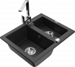 K&ouml;&ouml;givalamu Mexen Carlos 6518581500-73+670300-00, graniit, 58 cm x 47 cm x 17.7 cm, metallic black/silver+chrome