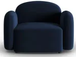 Tugitool Micadoni Home Blair Velvet, s&uuml;gavsinine v., 119 cm x 87 cm x 80 cm