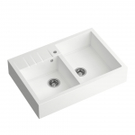K&ouml;&ouml;givalamu Quadron Bill 120, graniit, 90 cm x 62 cm x 19.5 cm, valge v./roostevaba teras v.