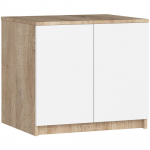 Kapp Akord S60 94036010, valge v./l&auml;bipaistev v./sonoma tamm v., 50 cm x 60 cm x 55 cm
