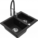 K&ouml;&ouml;givalamu koos kraaniga Mexen Carlos Elia, graniit, 58.2 cm x 47.5 cm x 17.7 cm, h&otilde;be/must/kroom