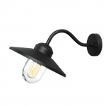 &Otilde;ue seinavalgusti Elstead Lighting Klampenborg 1, 60W, E27, IP44, must v., 27.5 cm x 25.5 cm