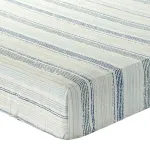 Voodilina Classic PRZI-03, valge v./sinine v., 200 x 220 cm, kummiga