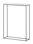 Konsoollaud ADRK Sili, must v./p&auml;rlvalge v., 60 cm x 20 cm x 80 cm