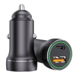 Auto laadija Jellico F4, USB Type C/USB Type A, must v., 38 W