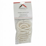 Konks Domoletti, 150 mm x 60 mm x 25 mm, valge