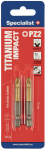 Otsikute komplekt Specialist+ Titan, PZ2, 50 mm, 50 mm, 1/4"