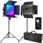 Lamp, komplekt Neewer RGB1200, must v., 3 tk