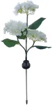 Maasse torgatav p&auml;ikesepaneeliga valgusti Forever Sunari Hydrangeas, IP44, valge v./roheline v.