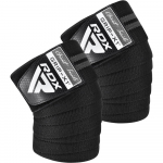 Side RDX Gym Knee Wrap, Universaalne, must/hall